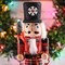 Ornativity Christmas Buffalo Plaid Nutcracker – Red and Black Wooden Nutcracker Soldier with an Acorn Staff and Holly Berries Wreath Xmas Themed Holiday Nut Cracker Doll Figure Decorations